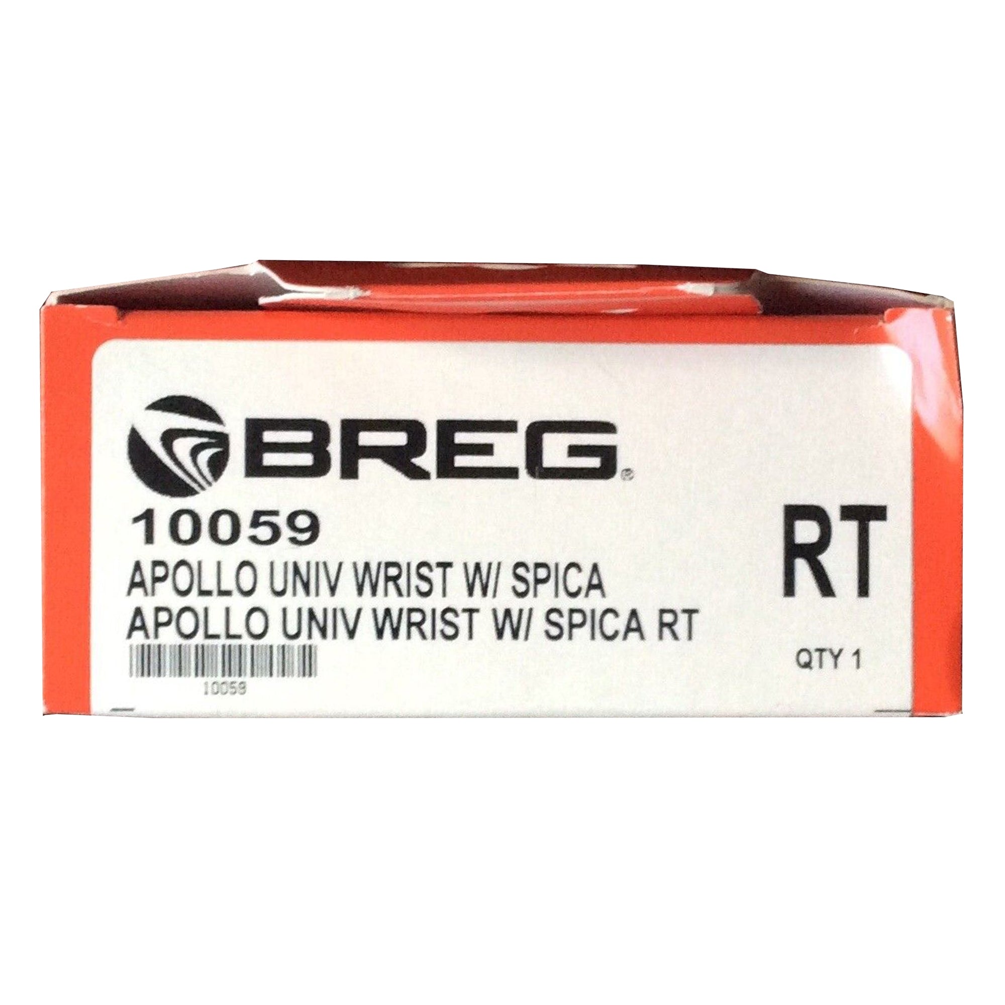 Wrist Brace with Thumb Spica Apollo Universal Aluminum / Foam Right Hand Black One Size Fits Most