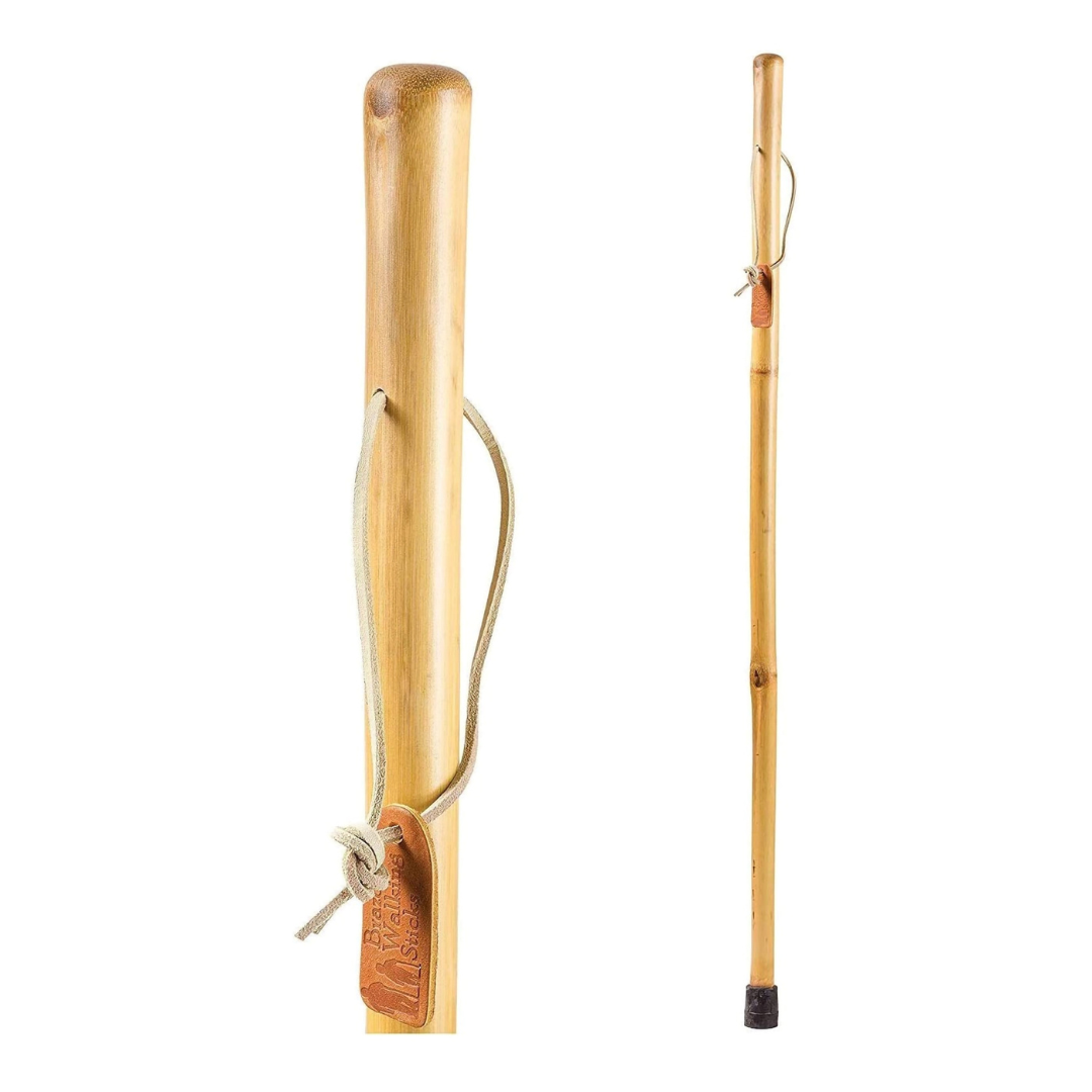 Walking Stick Brazos Free Form Wood 58 Inch Height Red Bamboo