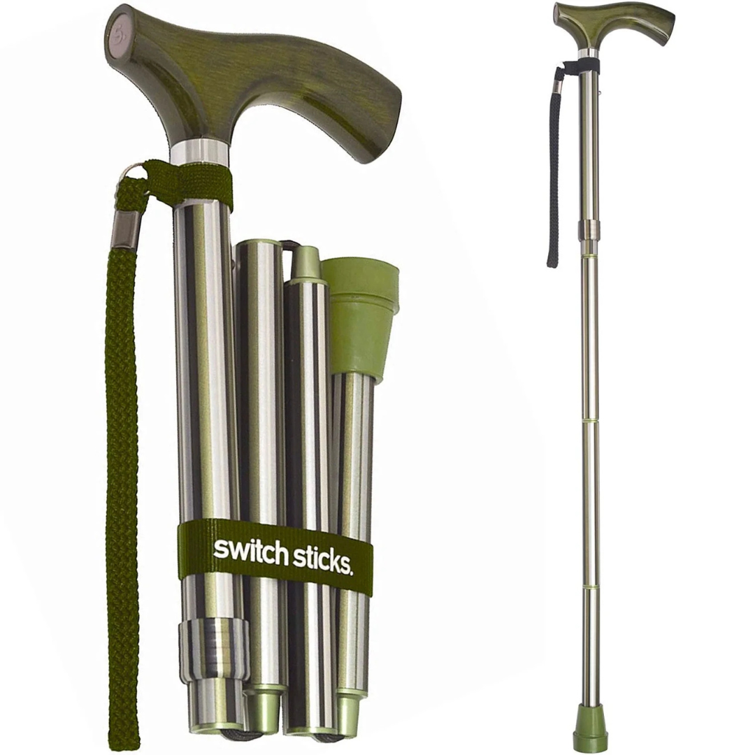Bastón plegable Switch Sticks® de aluminio de 32 a 37 pulgadas de altura Huntington Print