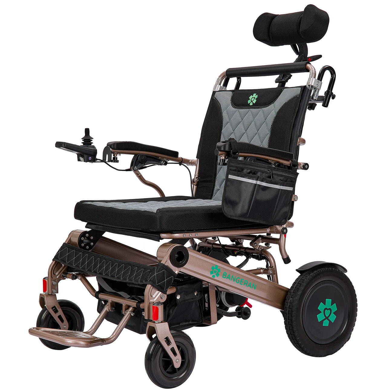Mammoth EX Auto Recline - Reclining Bariatric Power Wheelchair with 400 lbs Weight Capacity, 22” Extra Wide