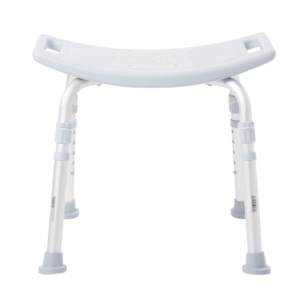 Bath Bench McKesson Without Arms Aluminum Frame Without Backrest 19-1/4 Inch Seat Width 300 lbs. Weight Capacity, Packaging Type- Case