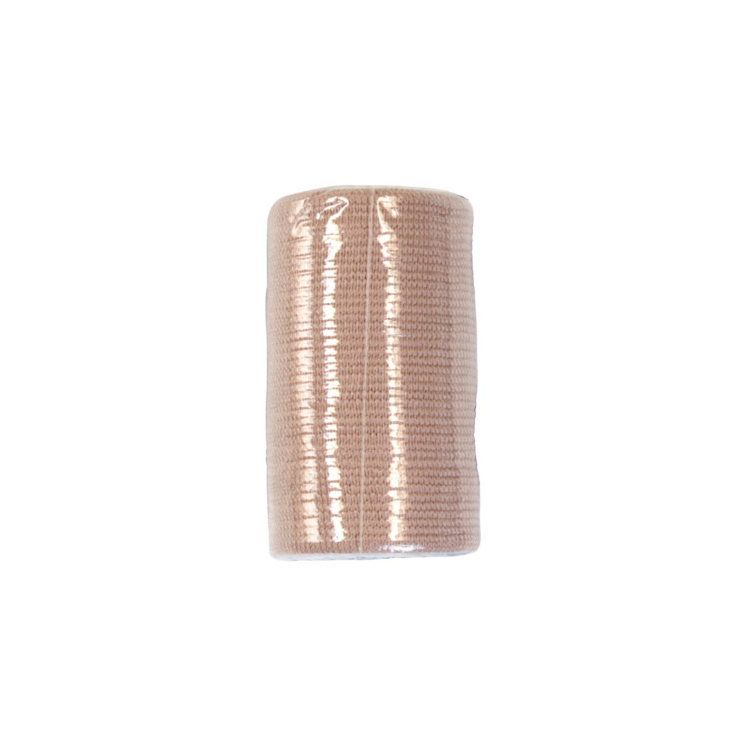 Elastic Bandage Dynarex 3 Inch X 4-1/2 Yard Clip Detached Closure Tan NonSterile Standard Compression,Packaging Type- Box