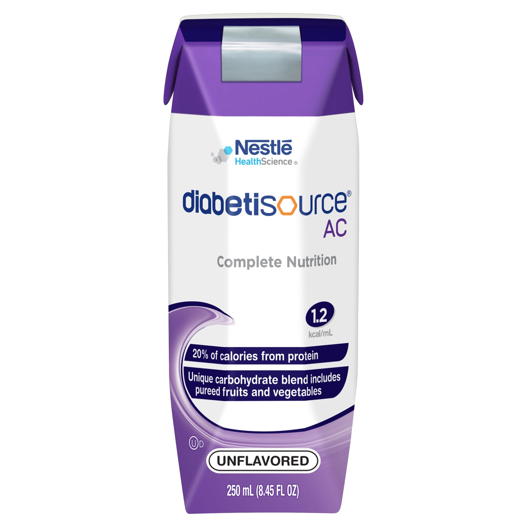 Tube Feeding Formula Diabetisource AC Unflavored Liquid 250 mL Carton