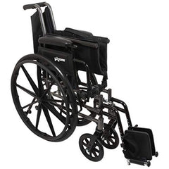 Probasics K3 Lightweight Wheelchair with Flip-up desk arms and Swing-Away Footrests ,300 lbs Weight Capacity ,20" x 16" ,WC32016DS