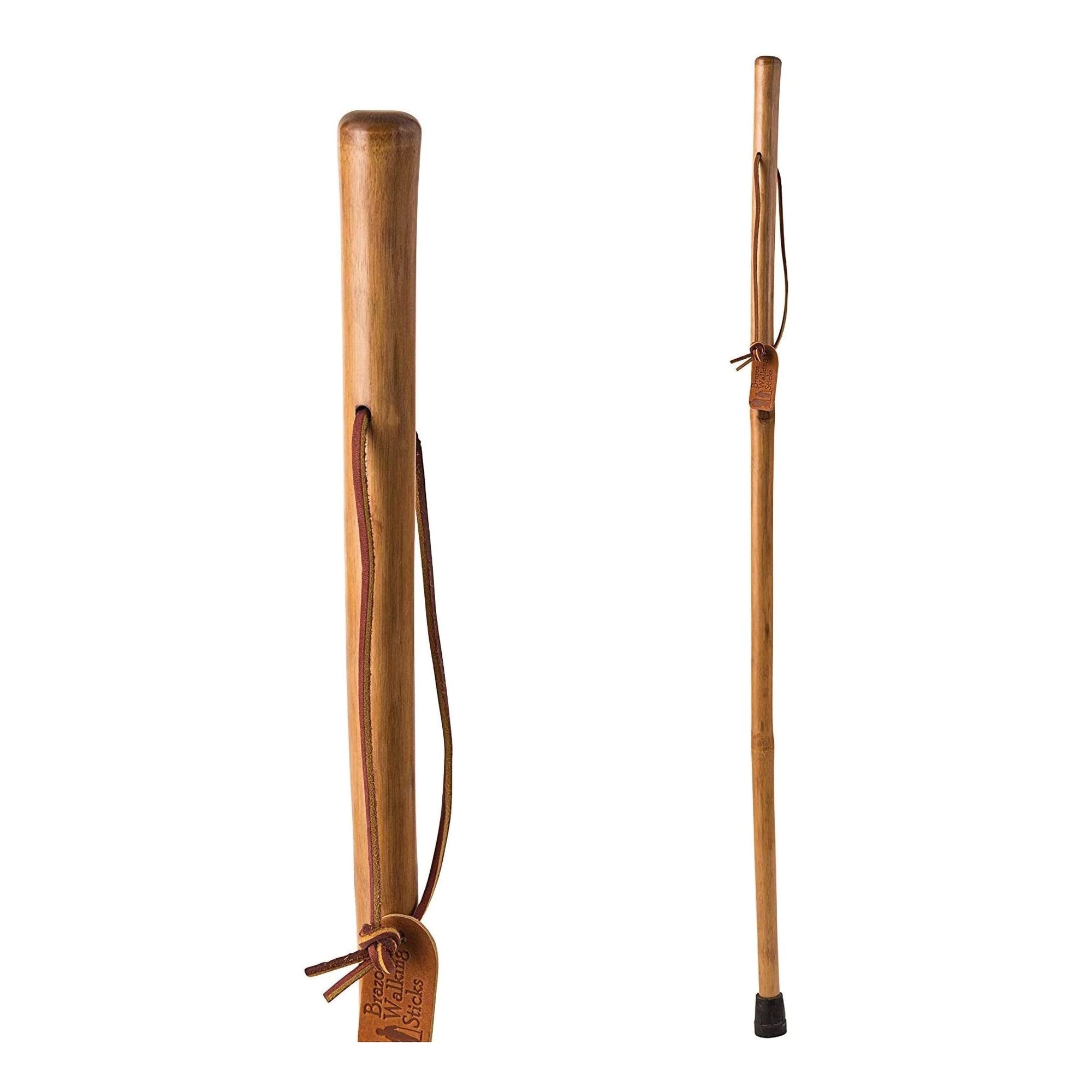 Walking Stick Brazos Free Form Wood 55 Inch Height Red Bamboo