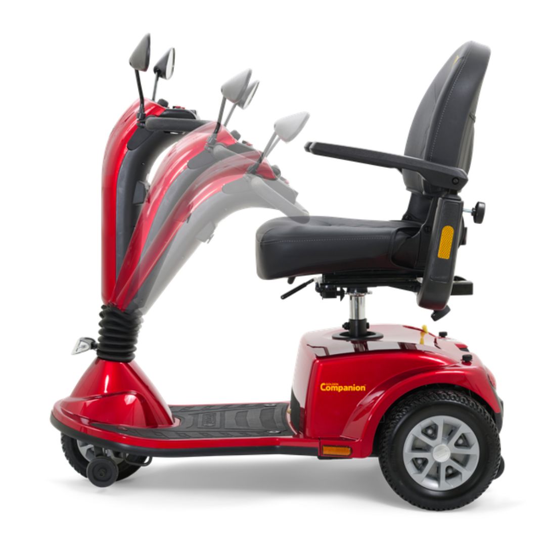 Companiontm 3-wheel Electric Scooter Arctic Mid-size, Blue and Red