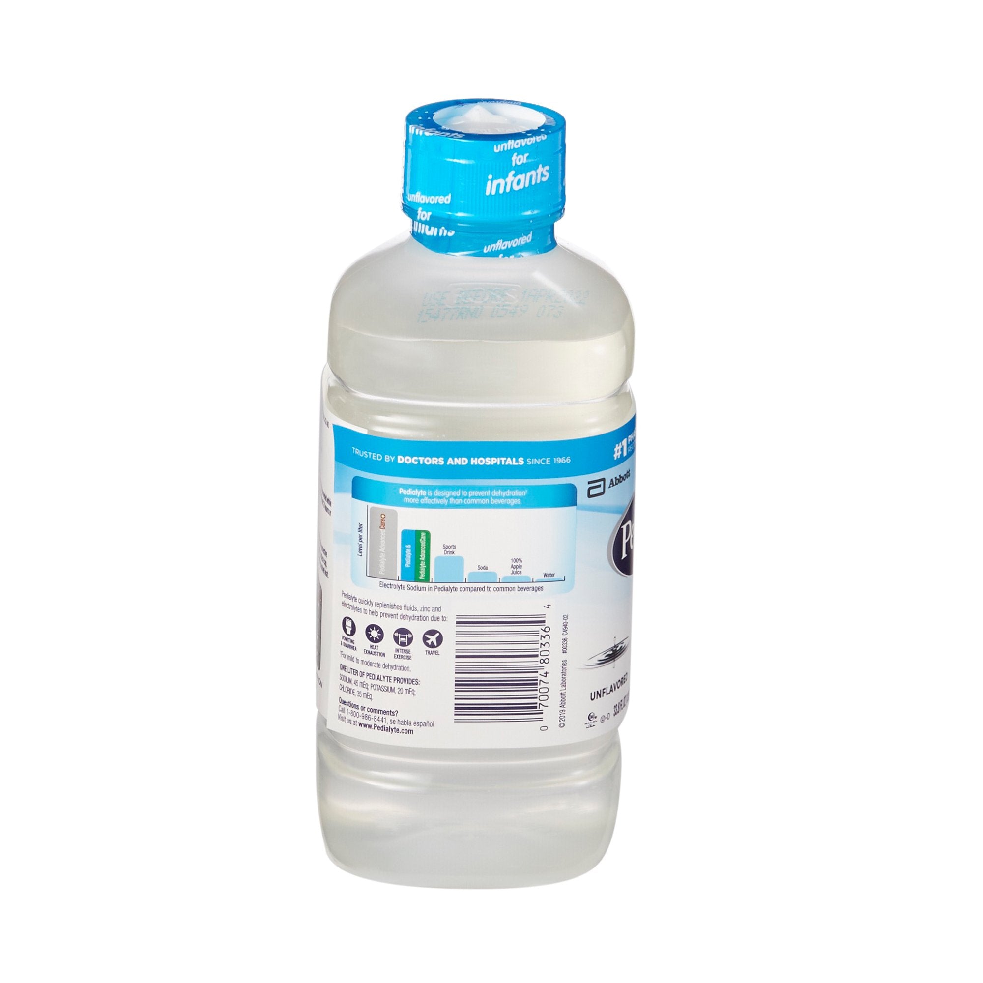 Oral Electrolyte Solution Pedialyte Classic Unflavored 33.8 oz. Electrolyte,Packaging Type- Each