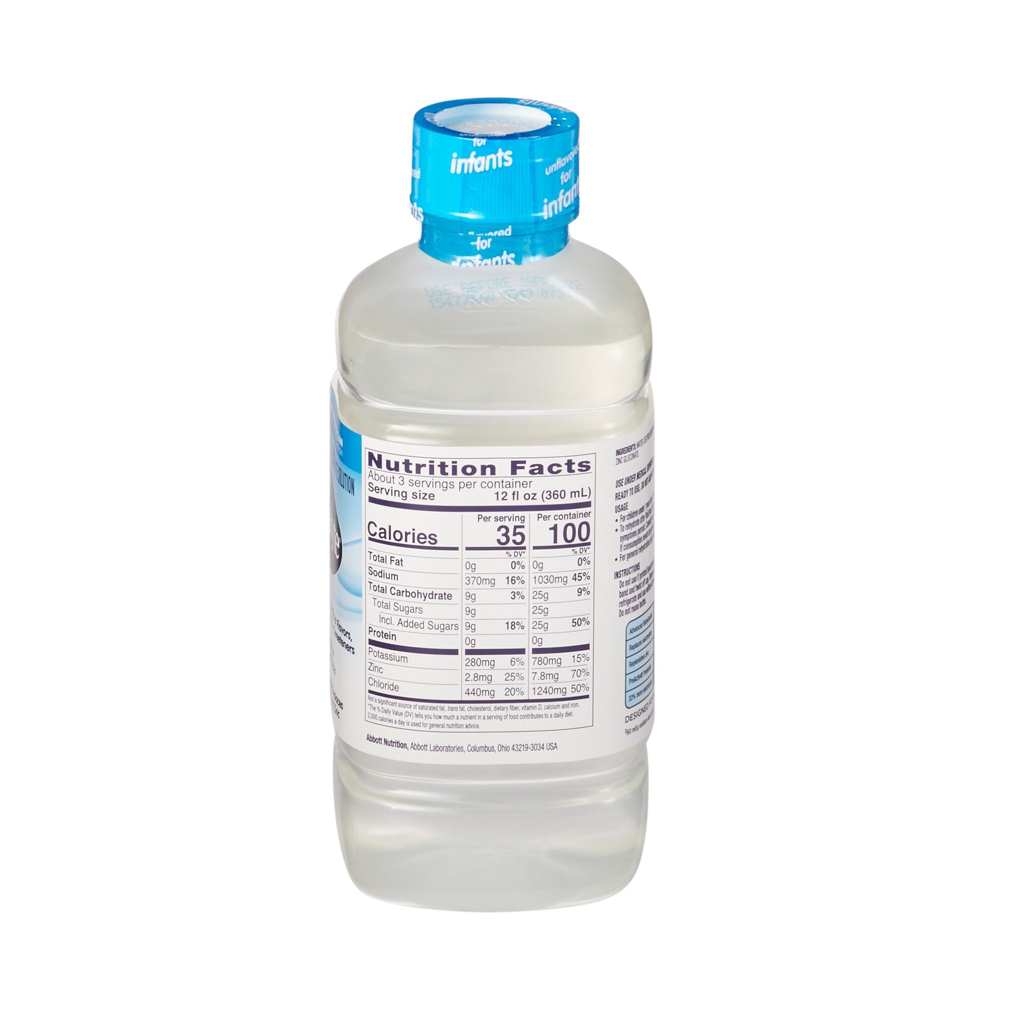 Oral Electrolyte Solution Pedialyte Classic Unflavored 33.8 oz. Electrolyte,Packaging Type- Each