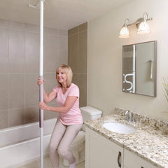 Wonder Pole Slim - Adjustable, Space-Saving Home Fitness Solution for Total Body Workouts