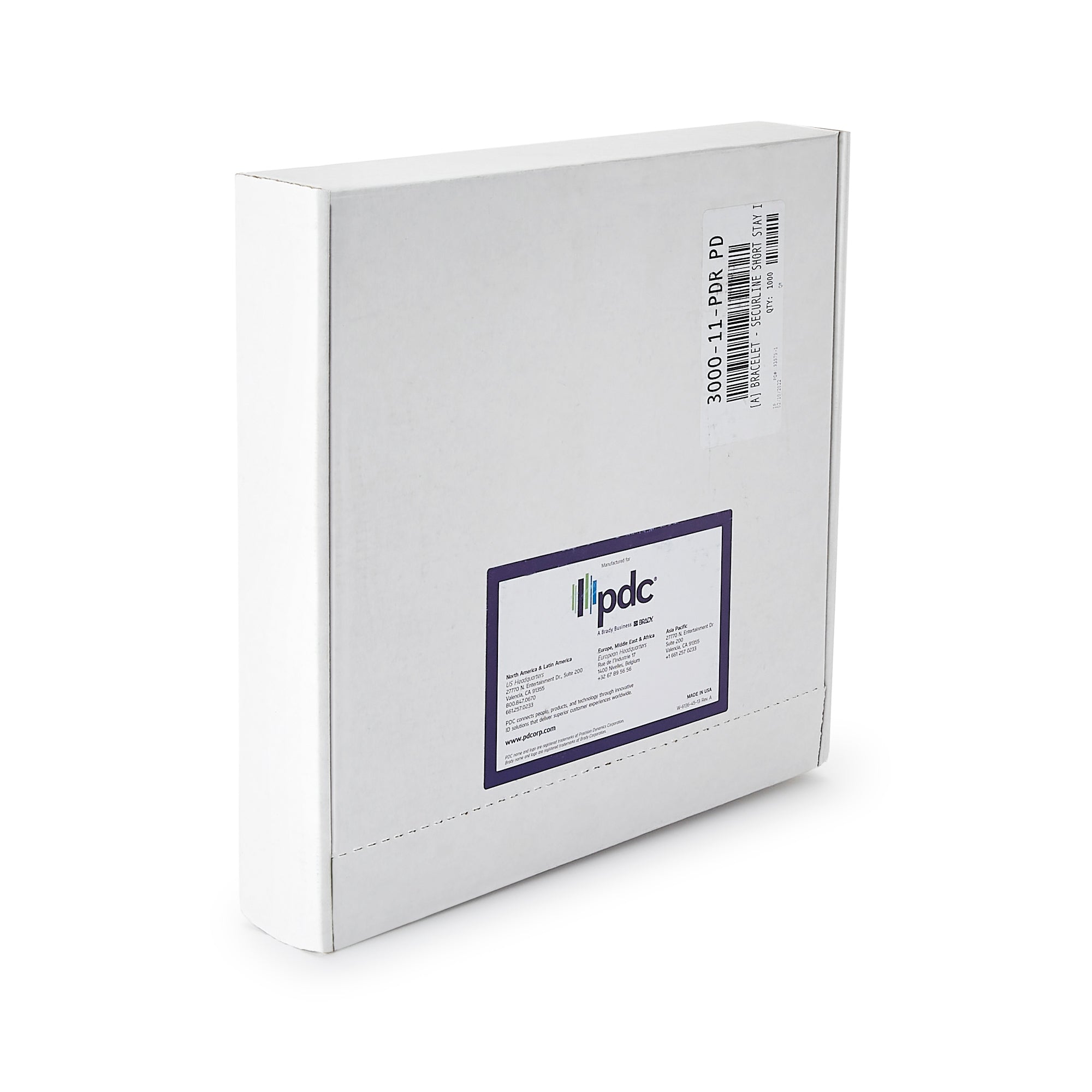 Identification Wristband Short Stay Write On Band Adhesive Closure Without Legend, Packaging Type- Box