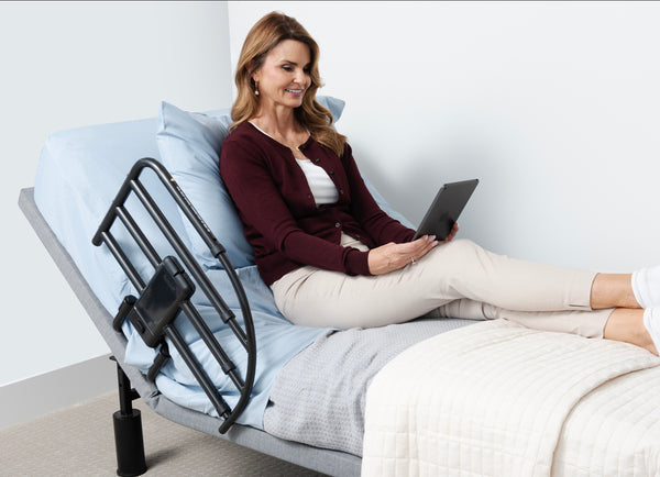 Click-N-Go Extendable Bed Rail for Adjustable Beds | Safety & Support for Easy Access | Perfect for Seniors & Kids | Durable & Adjustable Design