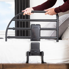 Click-N-Go Extendable Bed Rail for Adjustable Beds | Safety & Support for Easy Access | Perfect for Seniors & Kids | Durable & Adjustable Design