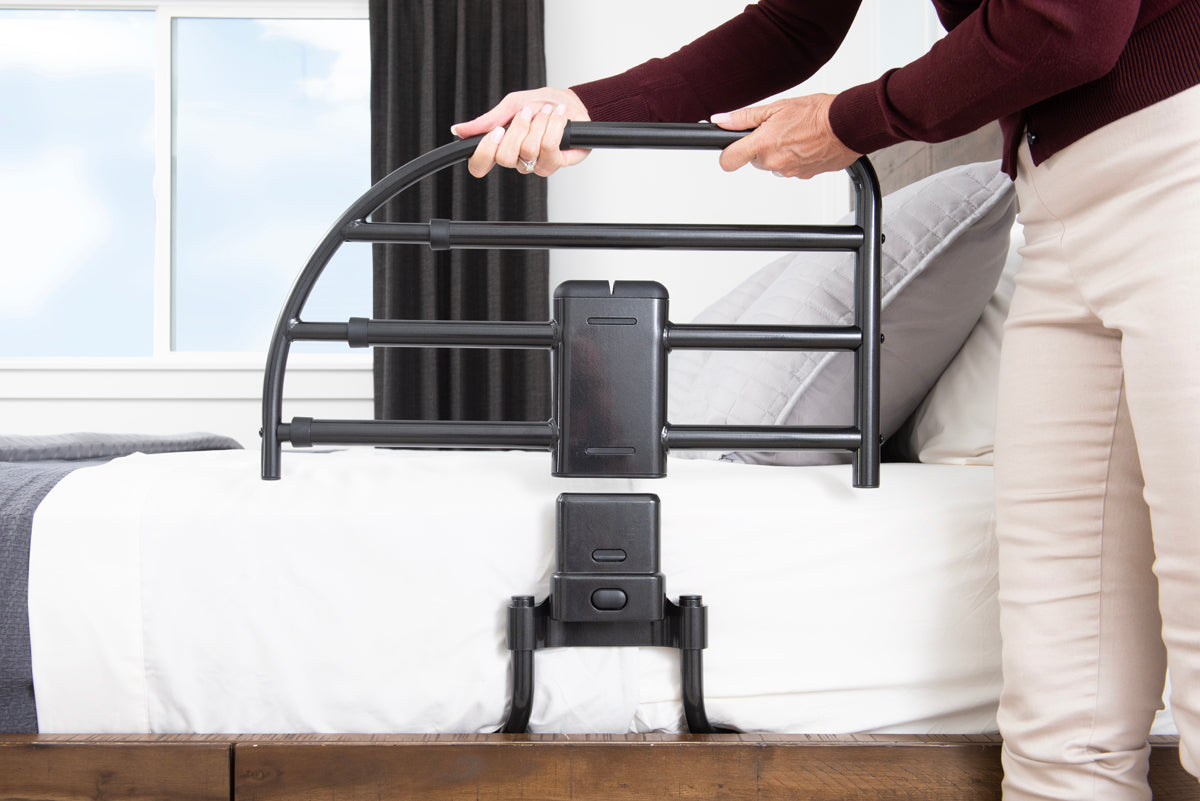 Click-N-Go Extendable Bed Rail for Adjustable Beds | Safety & Support for Easy Access | Perfect for Seniors & Kids | Durable & Adjustable Design