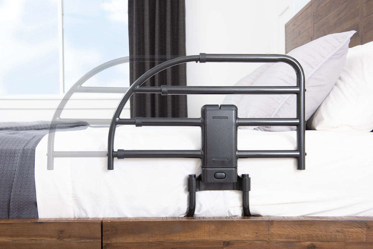 Click-N-Go Extendable Bed Rail for Adjustable Beds | Safety & Support for Easy Access | Perfect for Seniors & Kids | Durable & Adjustable Design