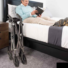 Wonder Rollator Plus with 8" Wheels - Lightweight & Durable Mobility Aid for Comfort & Stability. Ideal for Indoor & Outdoor Use. Easy to Maneuver & Fold.