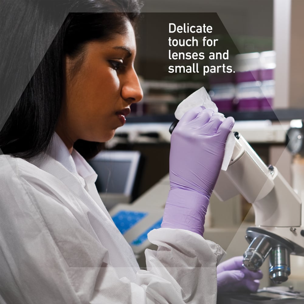 Delicate Task Wipe Kimtech Science Kimwipes Light Duty White NonSterile 2-Ply Tissue 11.22 X 12.3 Inch Disposable
