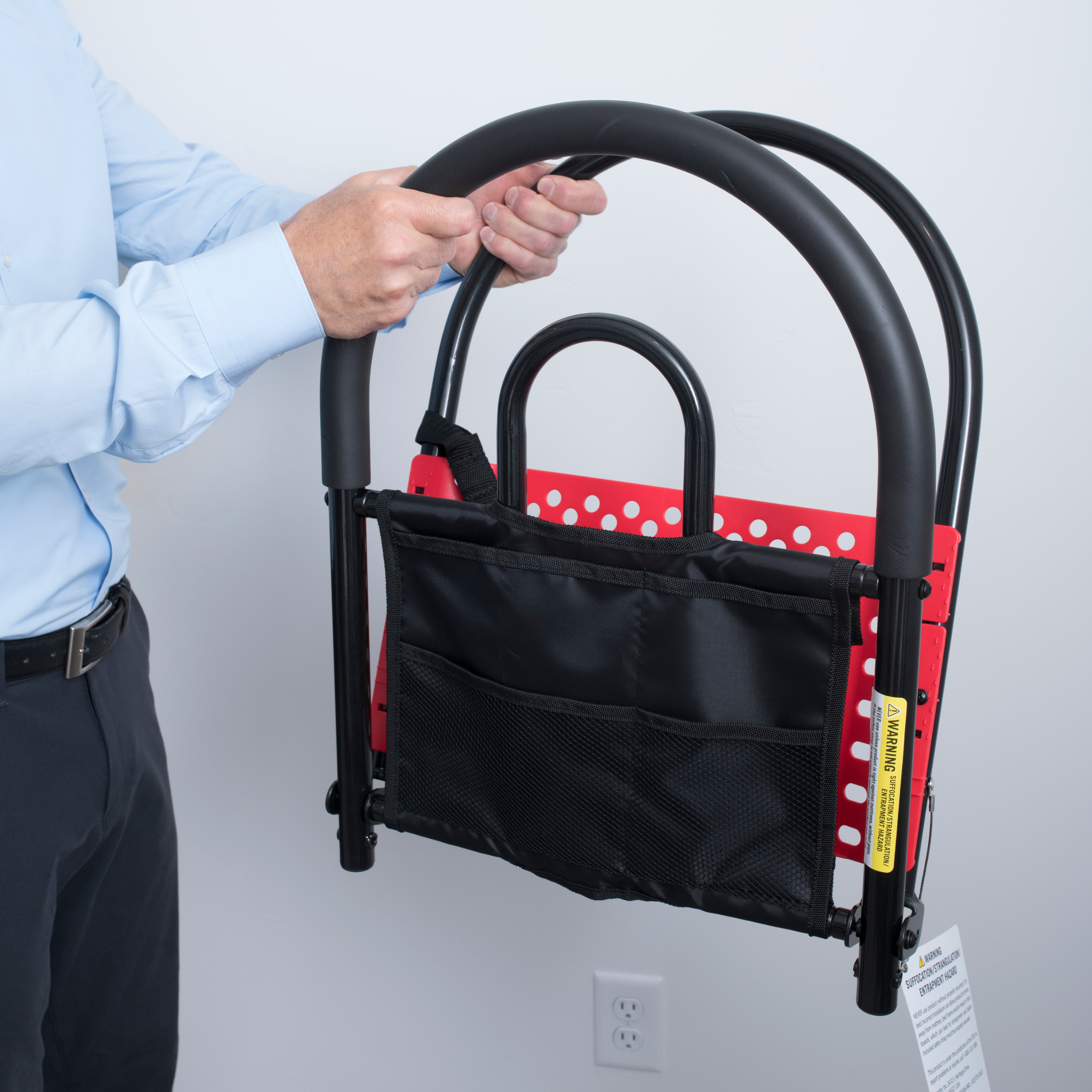 Bed Rail Advantage Traveler - Portable Bed Safety Rail for Seniors & Disabled, Easy to Install, Lightweight Design for Home & Travel