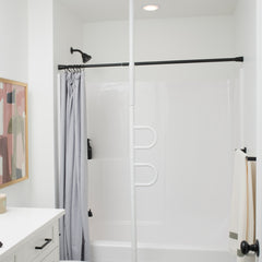 Secure and Stylish Double Handle Floor to Ceiling Grab Bar for Safety | Ideal for Bathrooms and Stairways | Enhance Stability with Easy Installation