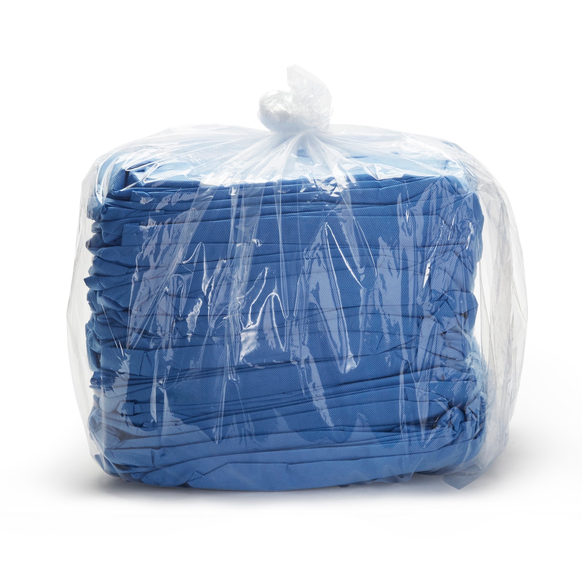 Lab Jacket Blue Large Hip Length 3-Layer SMS Disposable, Packaging Type- Case