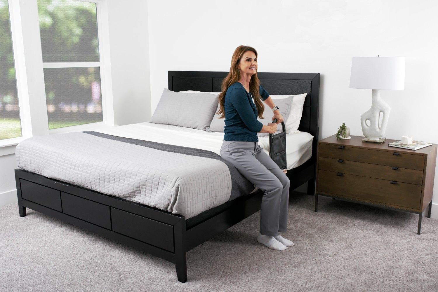 BedCane- Adjustable Bedside Assist Handle for Safe and Easy Mobility
