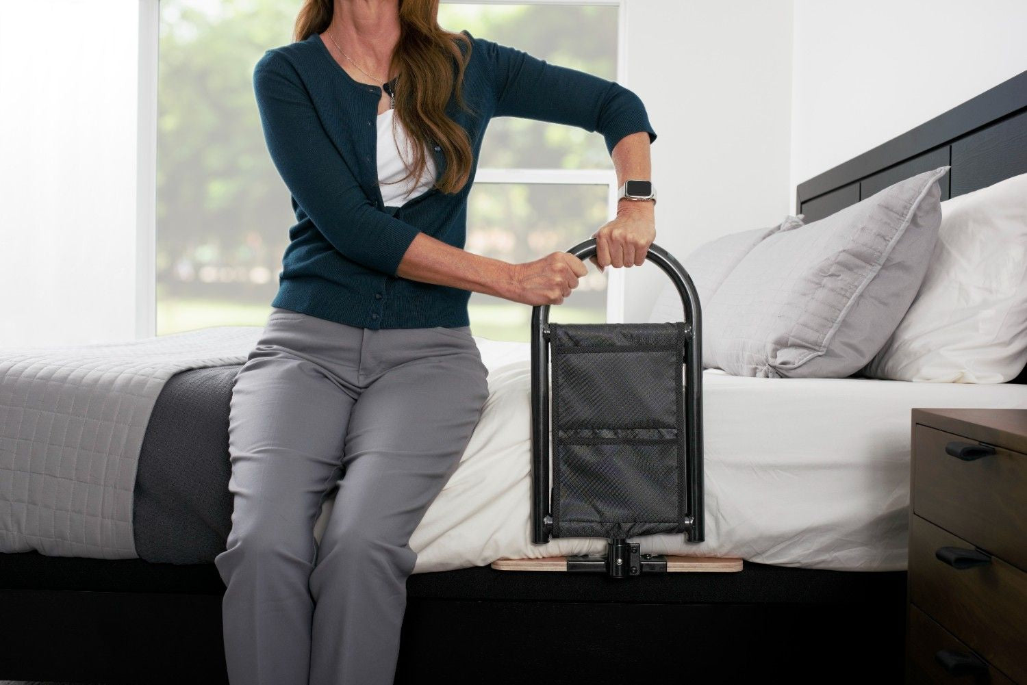 BedCane- Adjustable Bedside Assist Handle for Safe and Easy Mobility