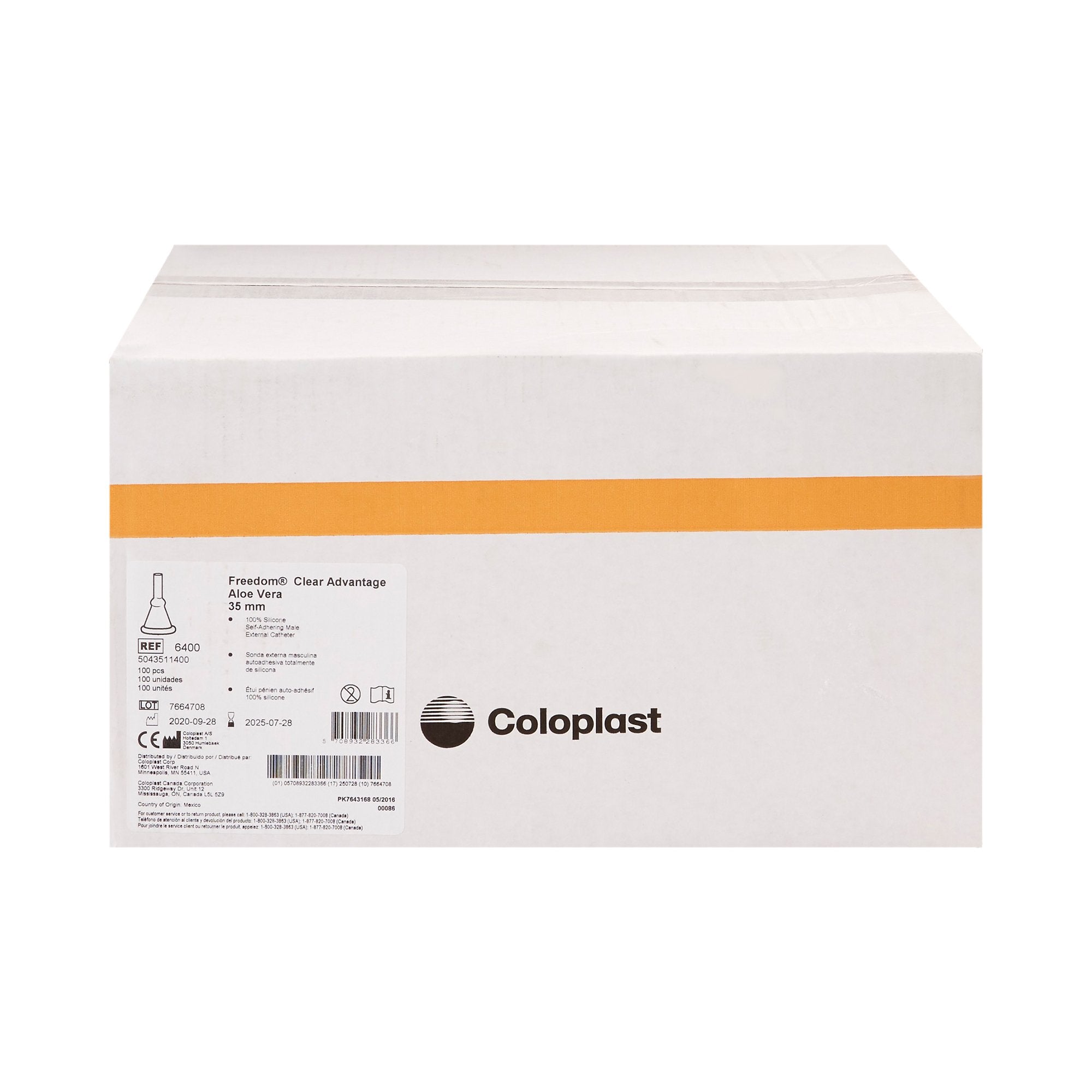 Male External Catheter Clear Advantage Self-Adhesive Strip Silicone Large,  Packaging Type- Each