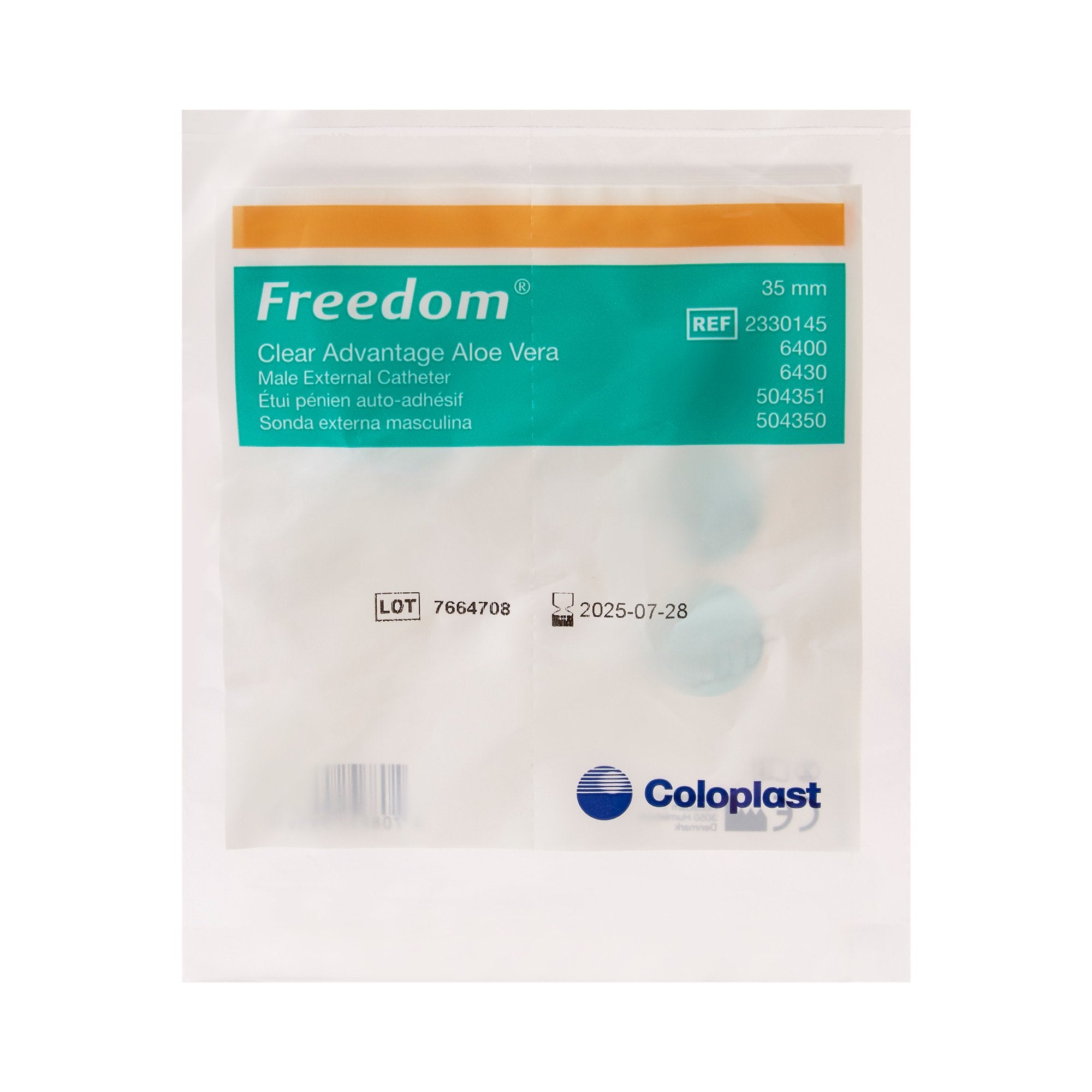 Male External Catheter Clear Advantage Self-Adhesive Strip Silicone Large,  Packaging Type- Each