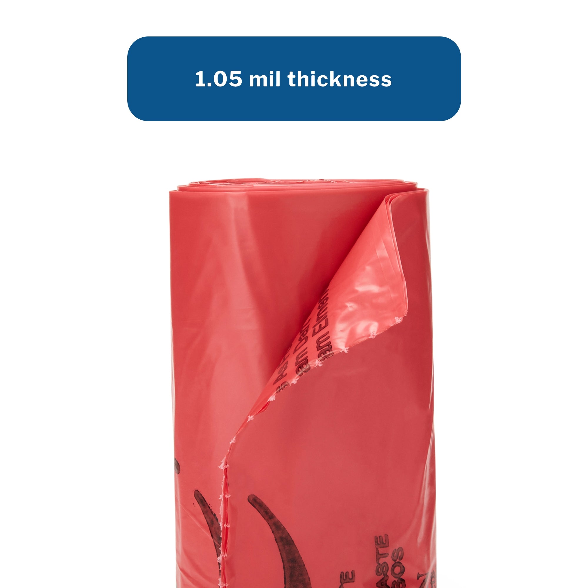 Infectious Waste Bag McKesson 7 to 10 gal. Red Bag Polymer Film 24 X 24 Inch, Packaging Type- Case