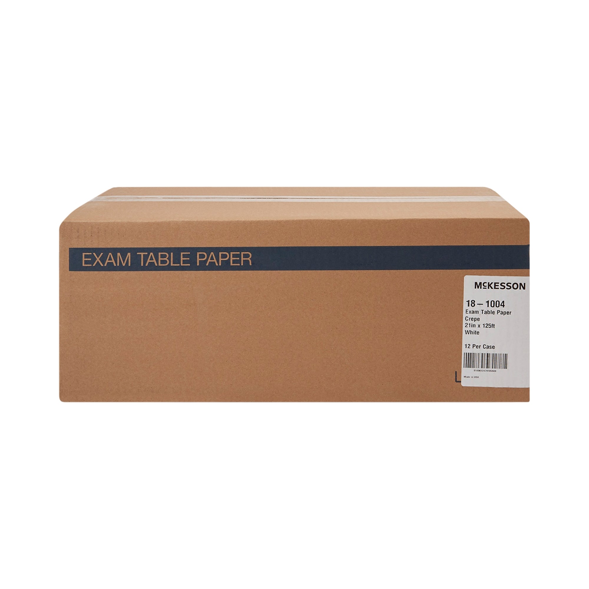 Table Paper McKesson 21 Inch Width 125 Foot Length White Crepe, Packaging Type- Case