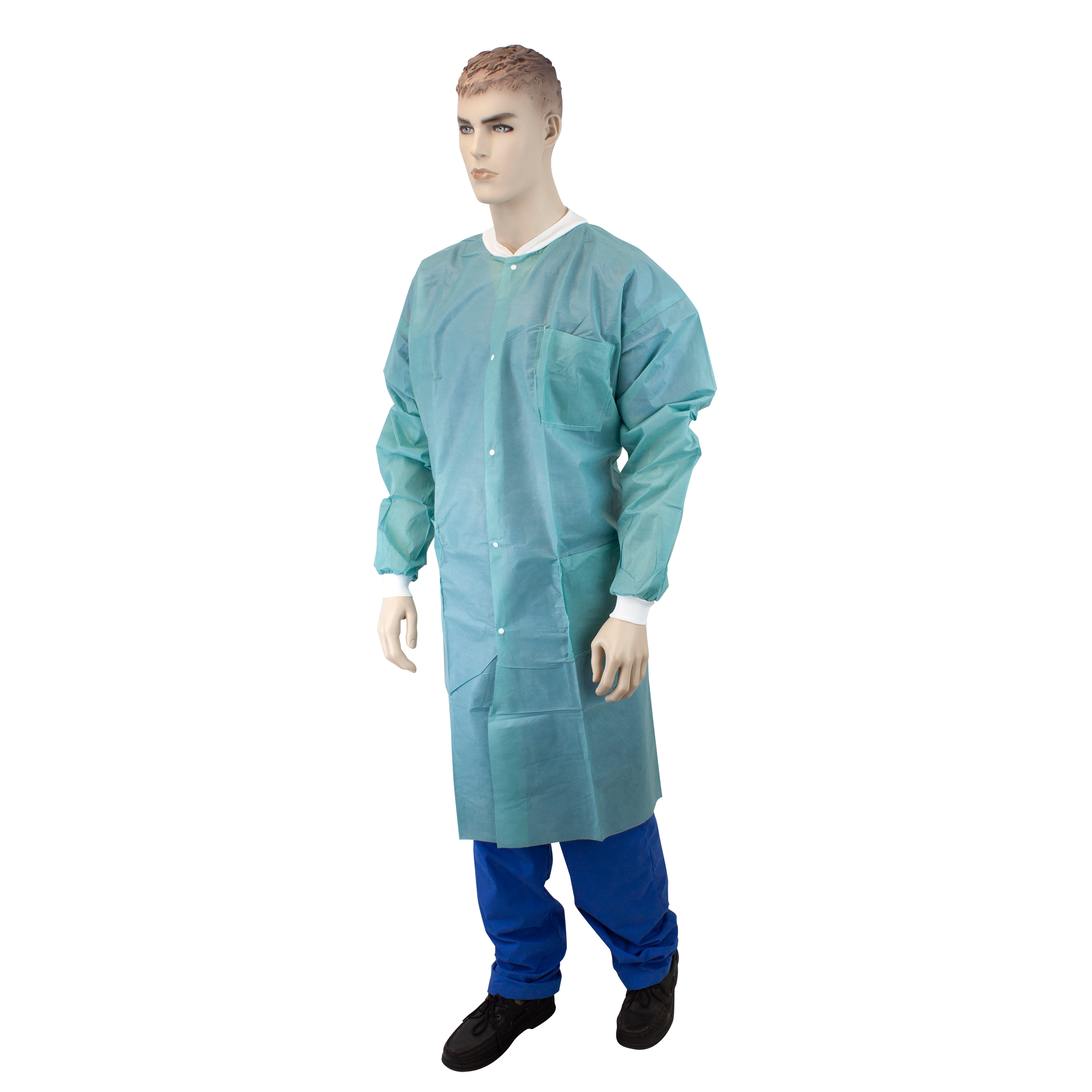 dynarex disposable lab coats with pockets