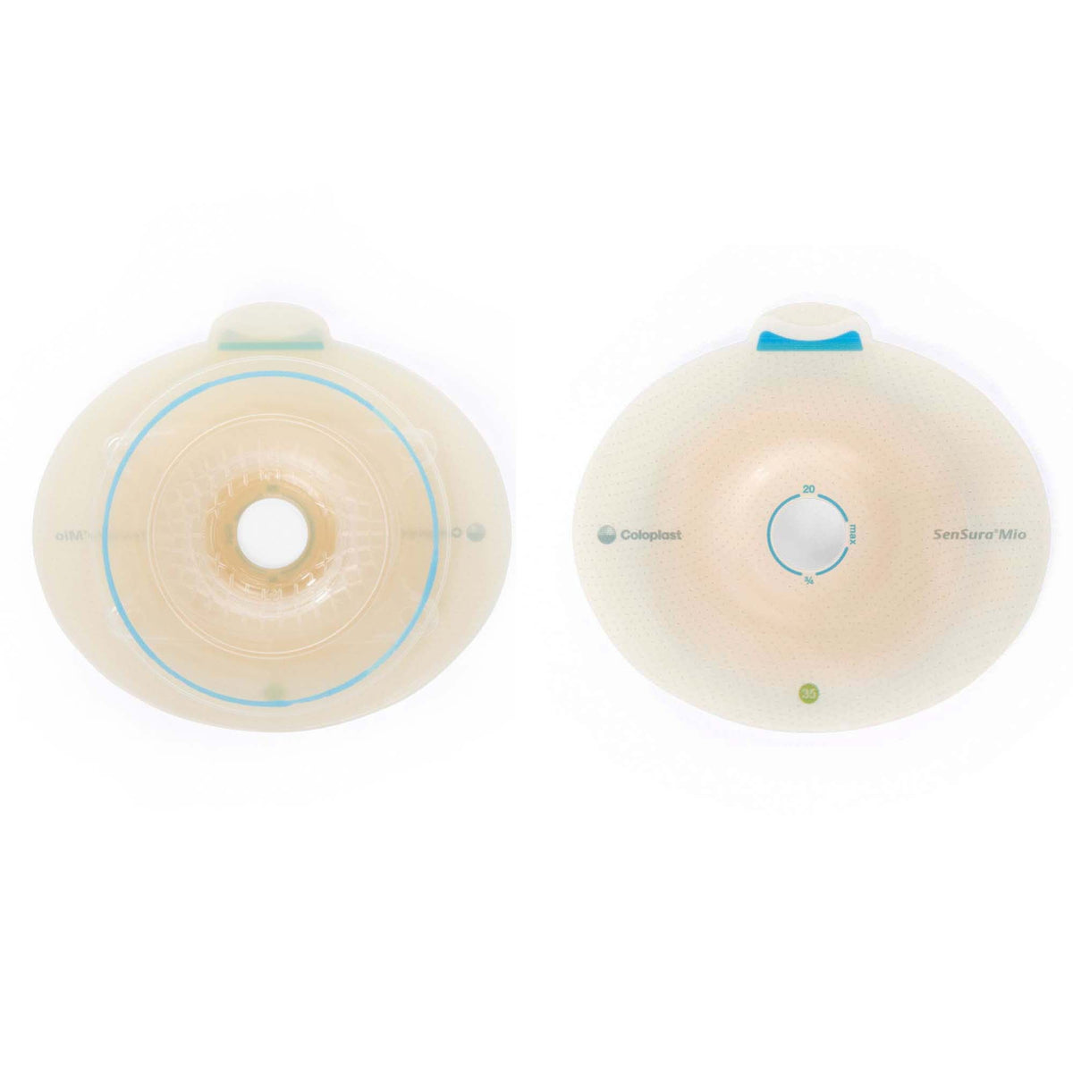 Ostomy Barrier SenSura Mio Flex Precut, Standard Wear Elastic Adhesive 50 mm Flange Red Code System 13/16 Inch Opening | 5/Box 31 mm · Box of 5