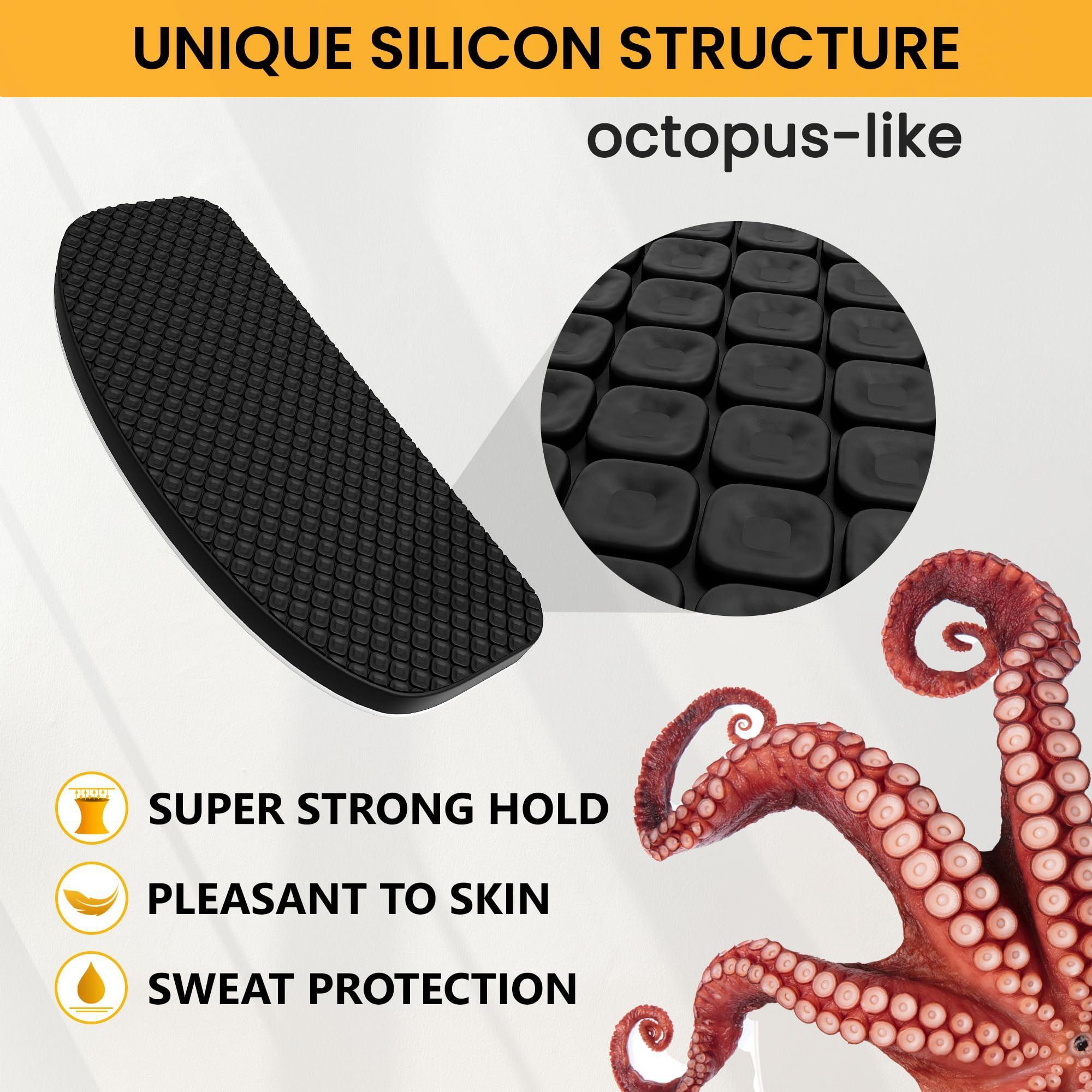 Glasses Nose Grips Non Slip - 16 Pairs Silicone Eyeglass Nose Pads Anti Slip - 1mm x 7mm x 16mm Adhesive Nose Pads Glasses for Comfort - Sunglass Nose Pads Cushion - Glasses Bridge Accessories