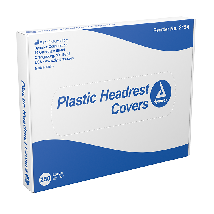 dynarex plastic headrest covers