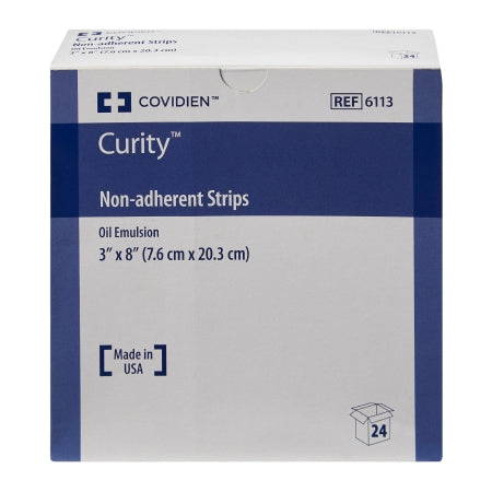 Oil Emulsion Impregnated Dressing Curity Rectangle 3 X 8 Inch Sterile,Packaging Type- Box
