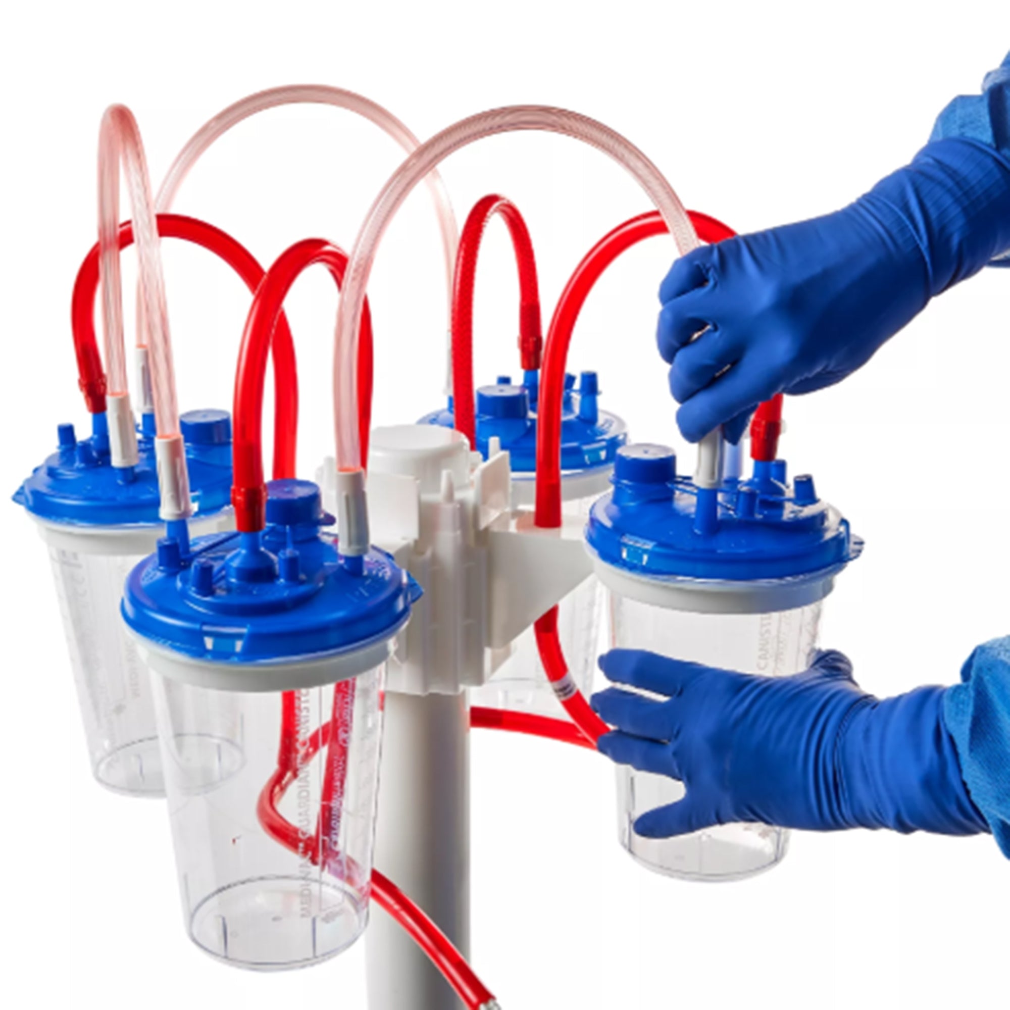 Rigid Suction Canister Medi-Vac Guardian 1200 mL Sealing Lid, Packaging Type- Case