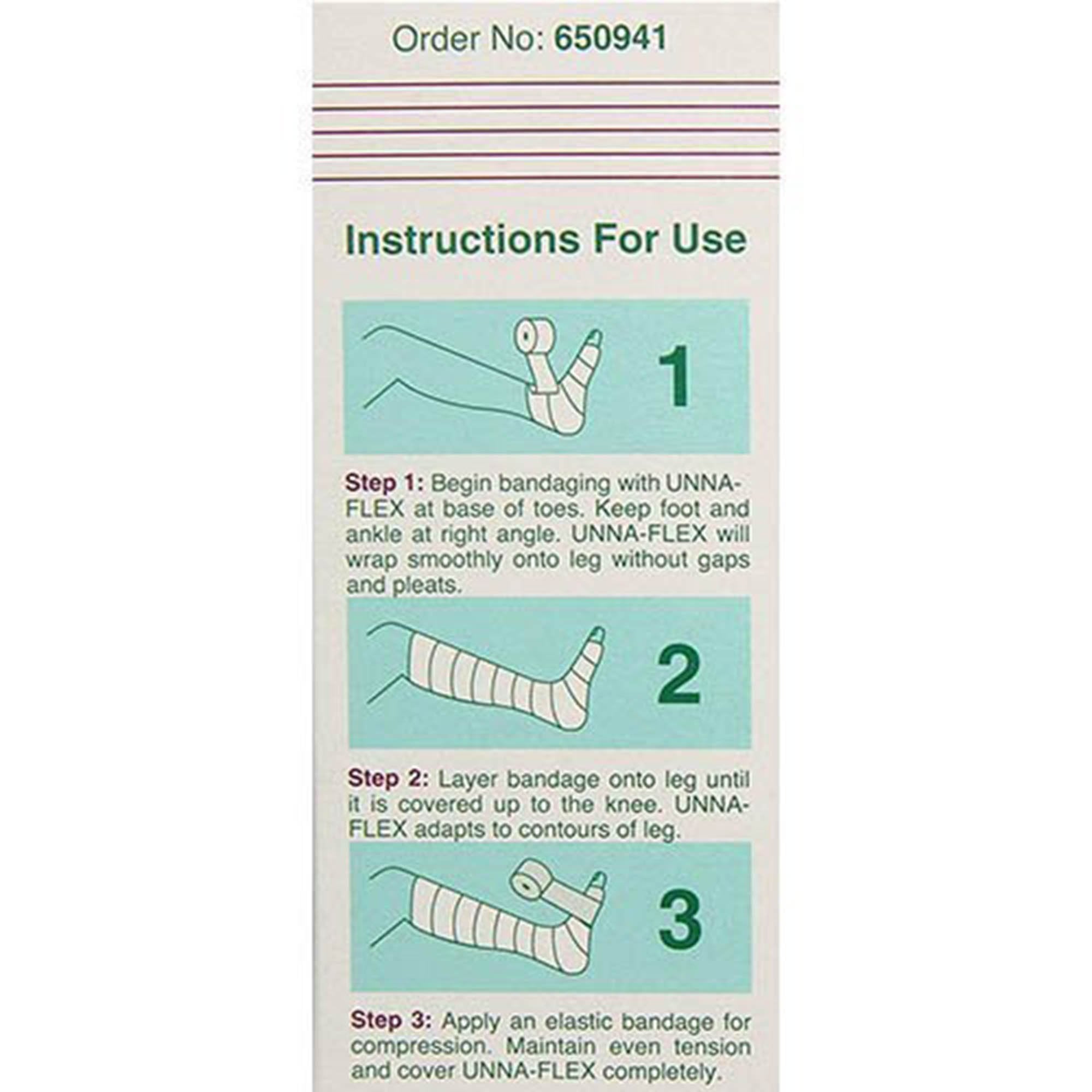 Unna Boot Stretch Unna-Flex Zinc Oxide 4 Inch X 10 Yard,Packaging Type- Box