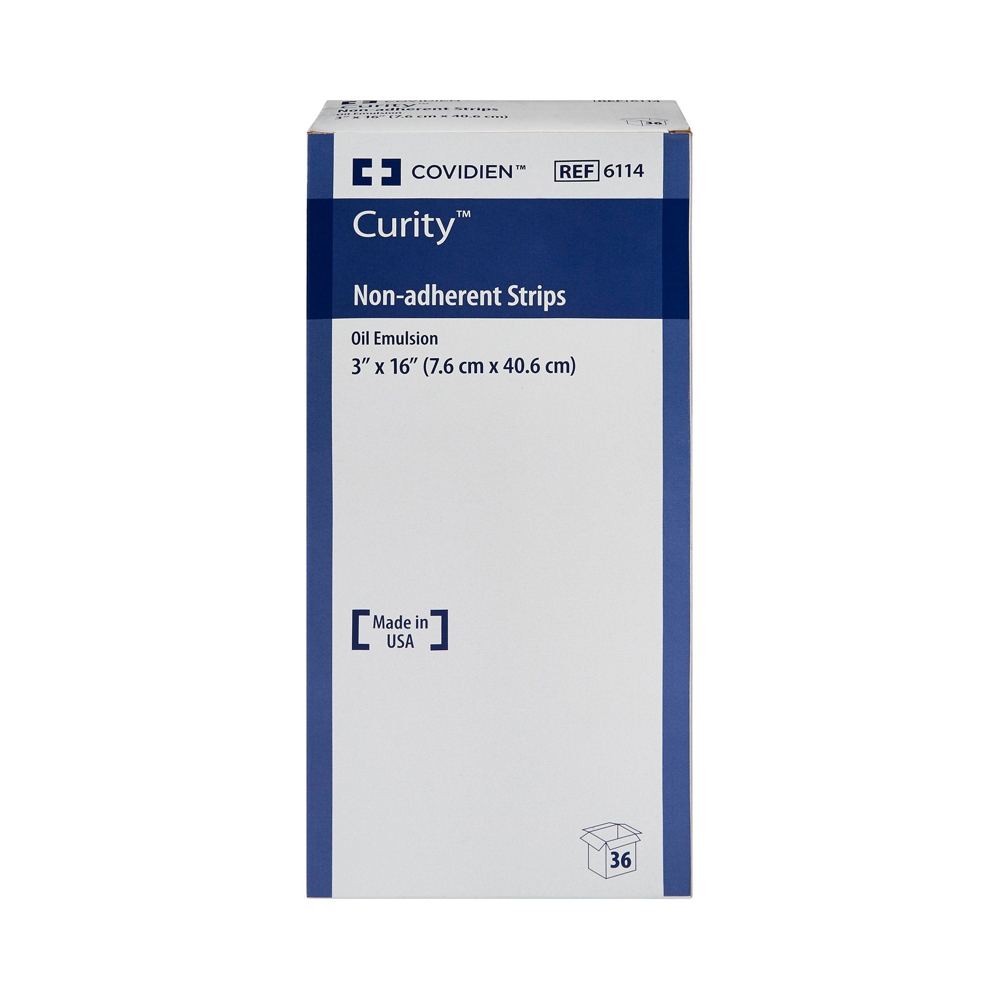 Oil Emulsion Impregnated Dressing Curity Rectangle 3 X 16 Inch Sterile,Packaging Type- Box