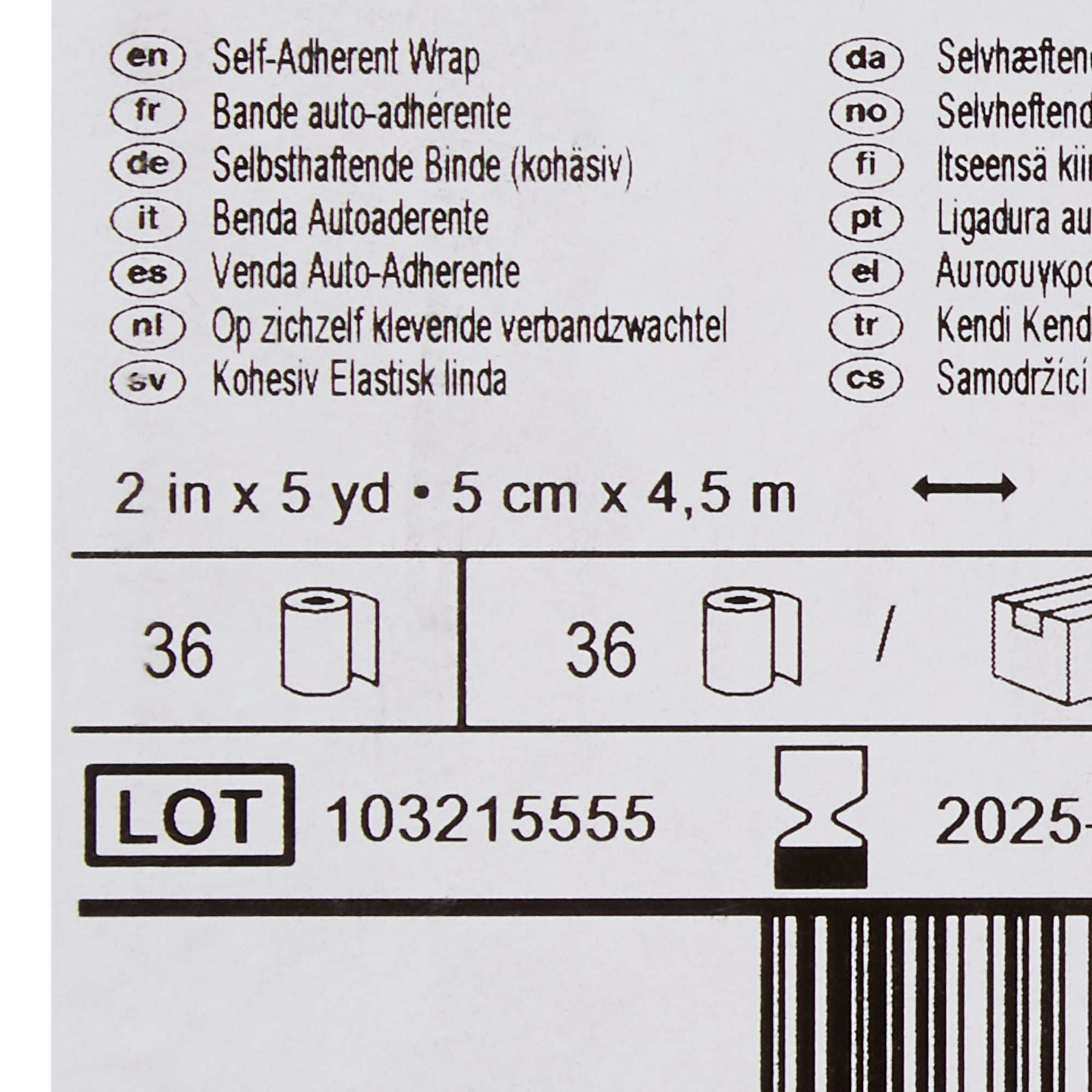 Cohesive Bandage 3M Coban 2 Inch X 5 Yard Self-Adherent Closure Blue NonSterile Standard Compression, Packaging Type- Case