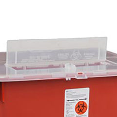 Sharps Container Sharps-A-Gator Red Base 15-1/2 H X 21-1/2 W X 12 D Inch Horizontal Entry 10 Gallon, Packaging Type- Case