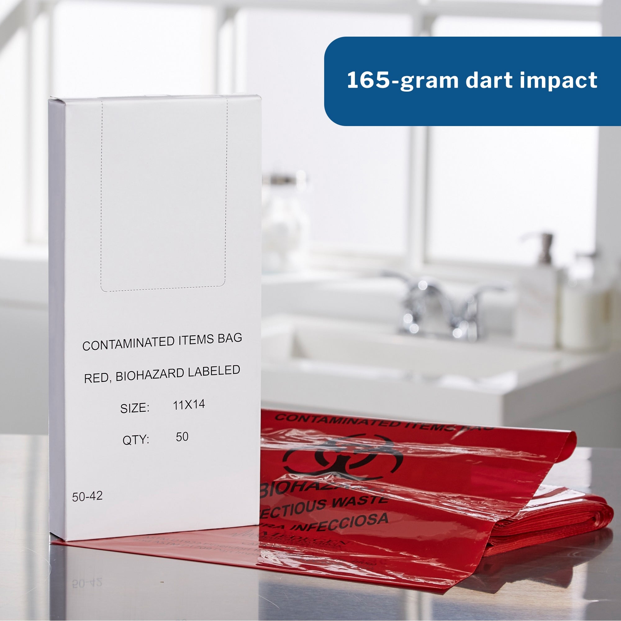 Infectious Waste Bag McKesson 1 to 6 gal. Red Bag 11 X 14 Inch, Packaging Type- Case