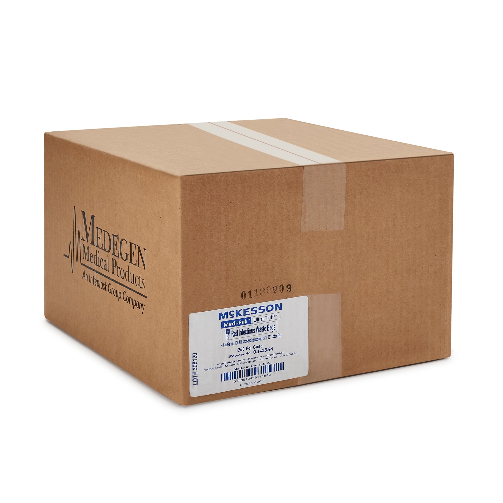 Infectious Waste Bag McKesson 10 to 15 gal. Red Bag 24 X 32 Inch, Packaging Type- Case