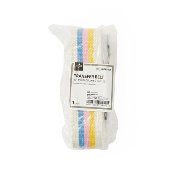 Gait Belt 60 Inch Length Pastel Stripe Cotton,Packaging Type- Each Default Title