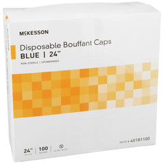 Bouffant Cap McKesson Blue Elastic Closure, Packaging Type- Case