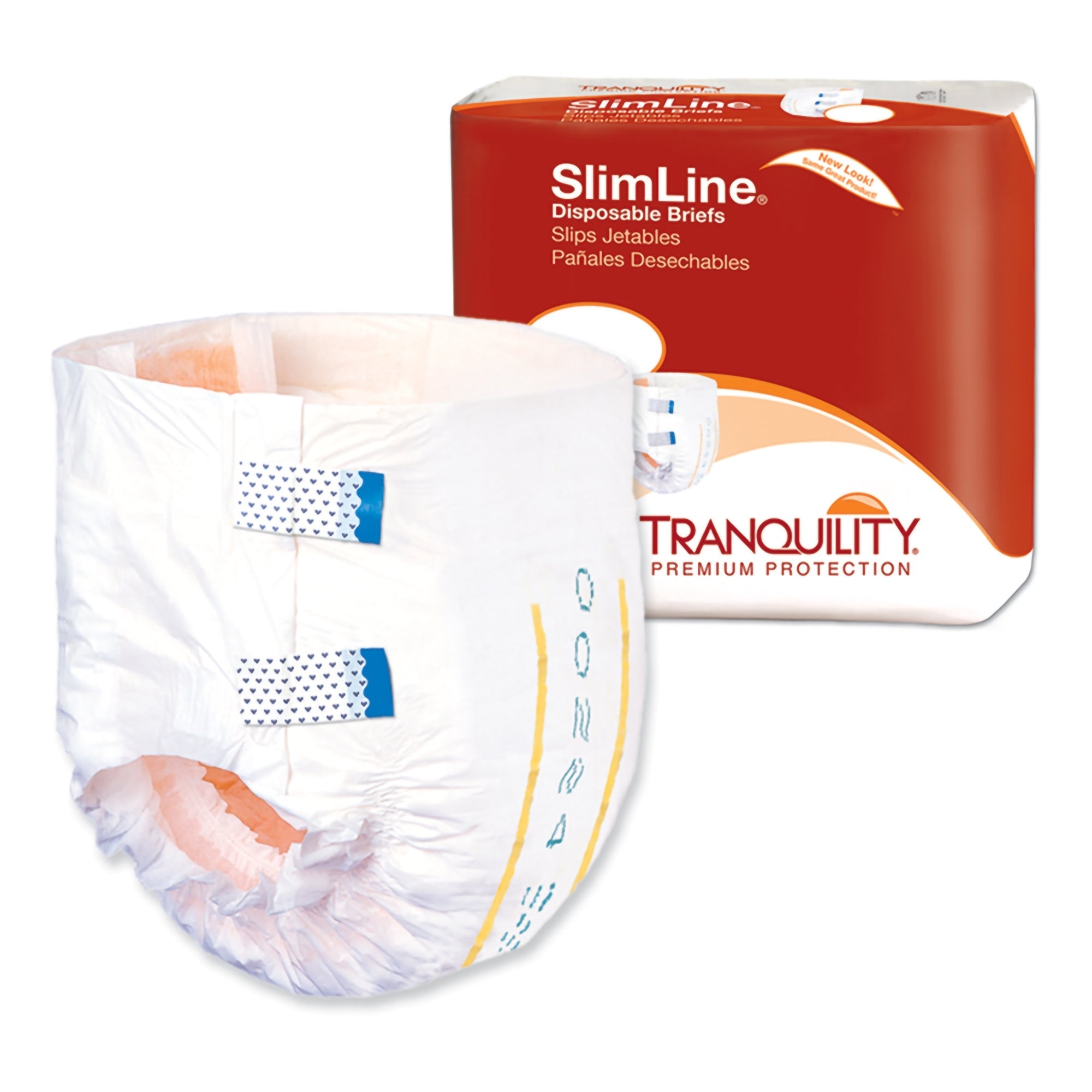 Unisex Adult Incontinence Brief Tranquility Slimline Medium Disposable Heavy Absorbency, Packaging Type- Case