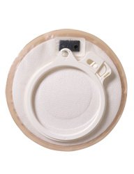 Stoma Cap Assura 1/2 to 2 Inch Stoma Opening, Opaque Color, Blue Coupling, 2 Piece, With Skin Barrier and Filter, Secure Locking System