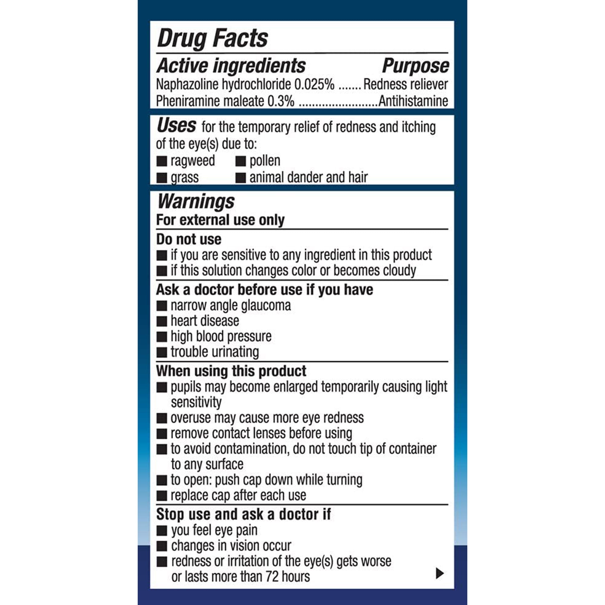Allergy Eye Relief Naphcon A 0.5 oz. Eye Drops,Packaging Type- Each