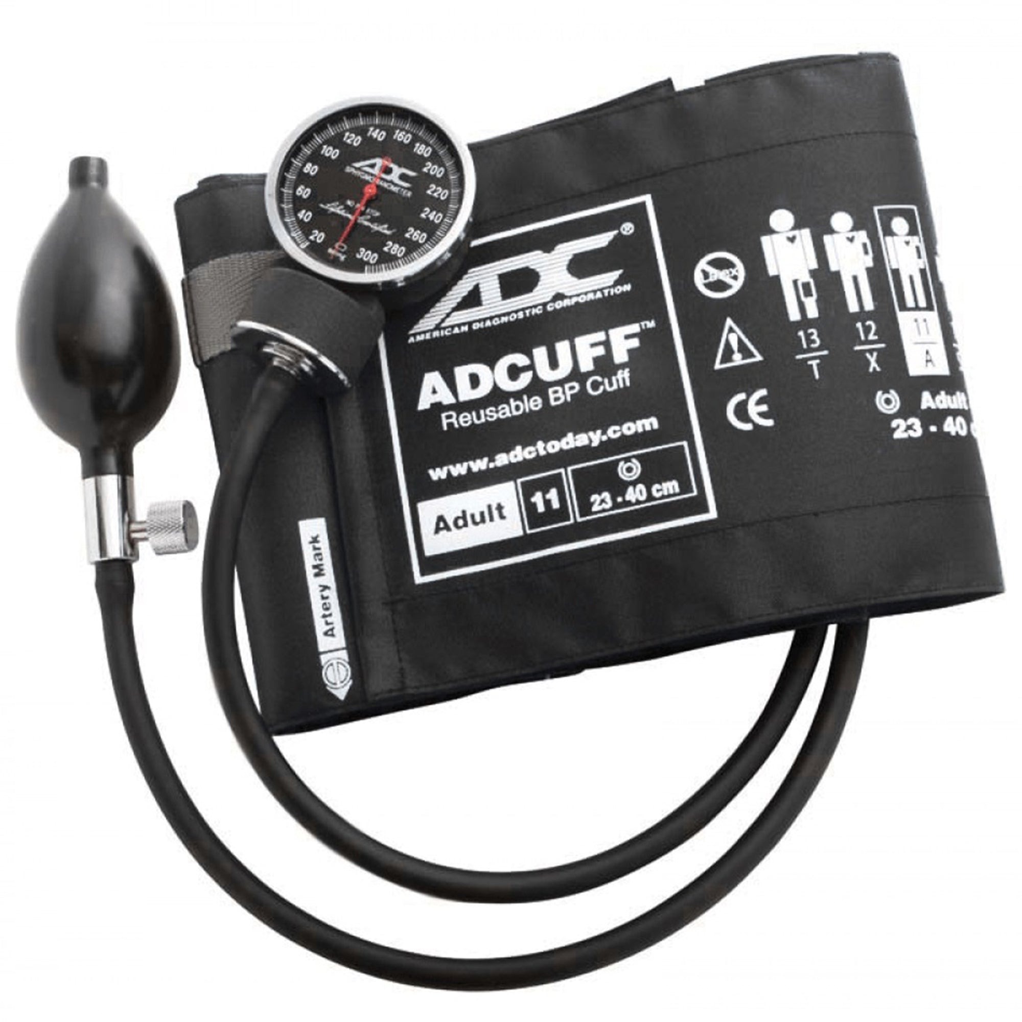 american diagnostic corp diagnostic arm sphygmomanometer black size 11 cuff pocket size hand held diagnostix720 series aneroid sphygmomanometer unit mk257005ea