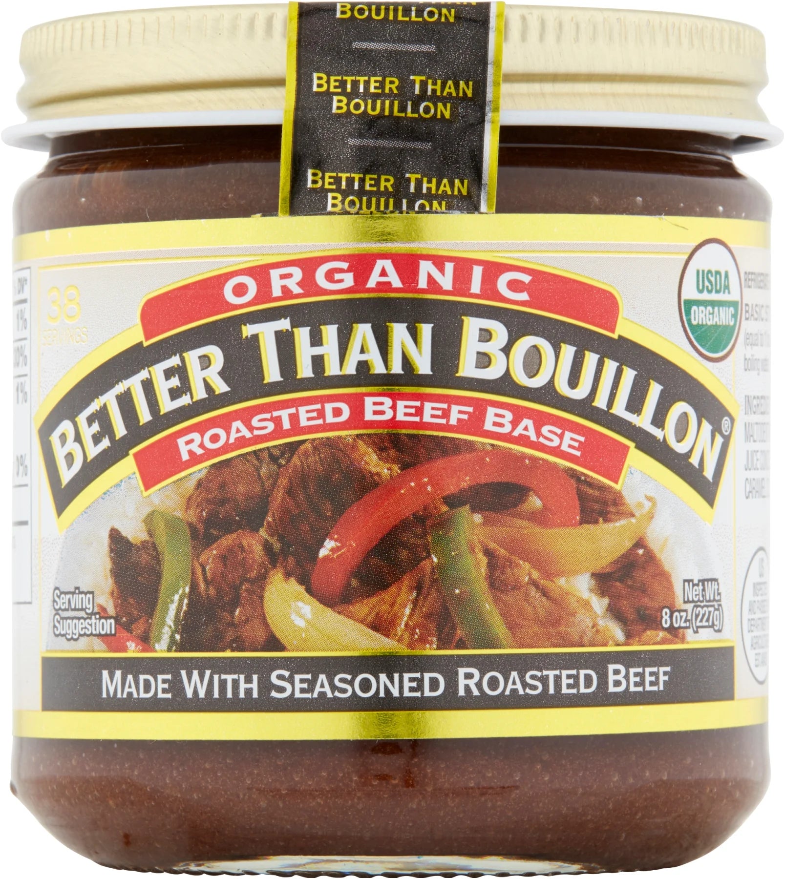 Organic Roasted Beef Base, Shelf-Stable, 8 Oz Jar