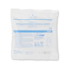 Non-Reinforced Surgical Gown with Towel Astound Small / Medium Blue Sterile AAMI Level 3 Disposable, Packaging Type- Case