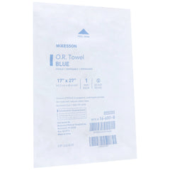 O.R. Towel McKesson 17 W X 27 L Inch Blue Sterile, Packaging Type- Case